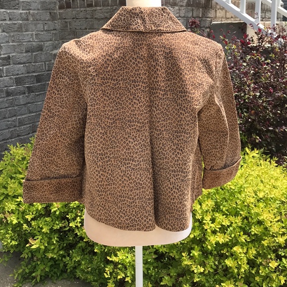 Live A Little Leather Leopard Print Jacket - Picture 4 of 8